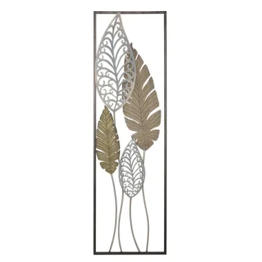 Panel ze stali i drewna Liście -B- 30,5 x 2,5 x 99,5 cm